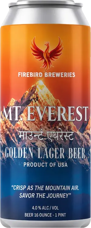 Mt. Everest Golden Lager, 16 oz can