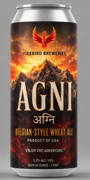 AGNI Belgian-style wheat ale can